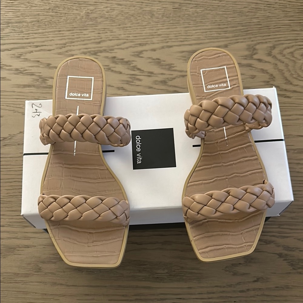 Dolce Vita Braided Sandals - Nude
